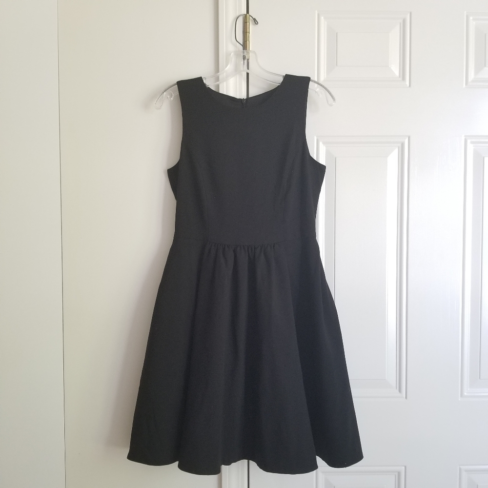 Zara Basic Midi Dress Small Black